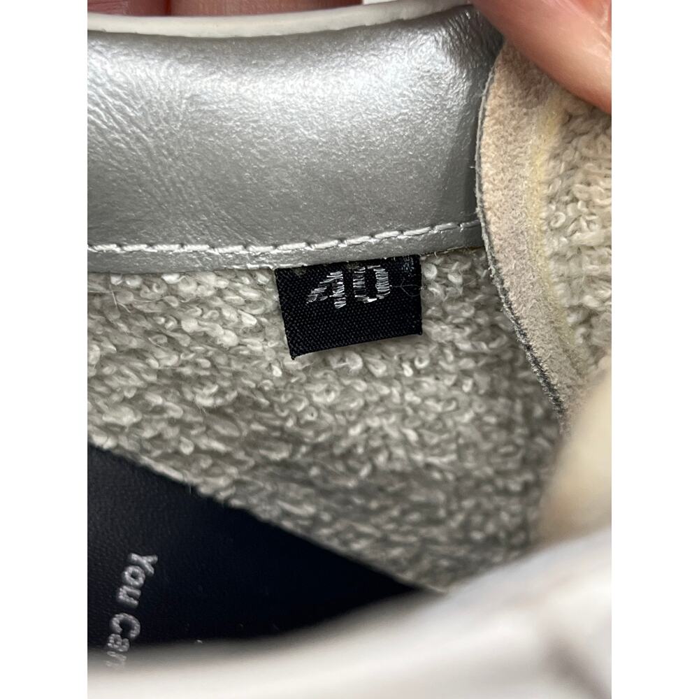 P448 Thea Platform Sneakers White Leather Leopard Heel EU 41 US 10 - Picture 8 of 10